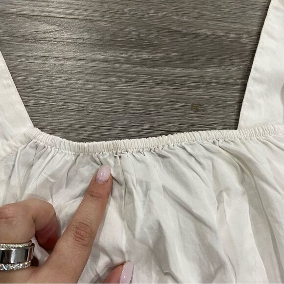 Avec Les Filles White Rushed Tank Top - Picture 3 of 7